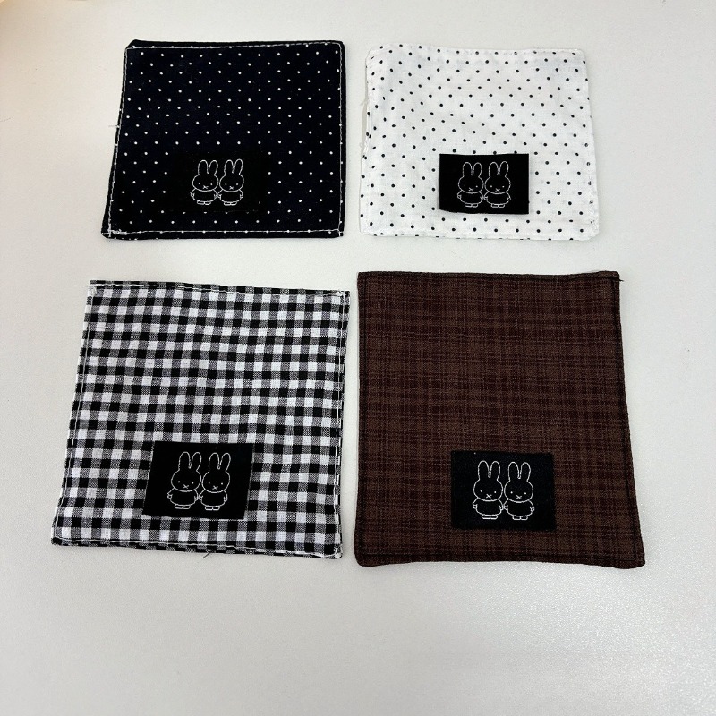 Coffee Tea & Jane - ホットキュートミッフィーシリーズ布コースター漫画創造性絶妙なミニ刺繍ティーカップコーヒーカップコースター家庭用品