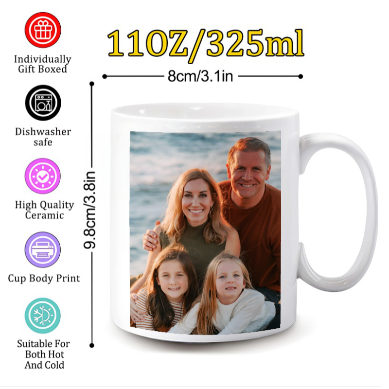 Coffee Tea Images - カスタマイズ可能な画像とテキスト付きのカスタマイズマグカップ、朝食カップ、面白いマグカップ、コーヒーカップ、パーソナライズされたギフトカップ、お茶用ドリンクウェア