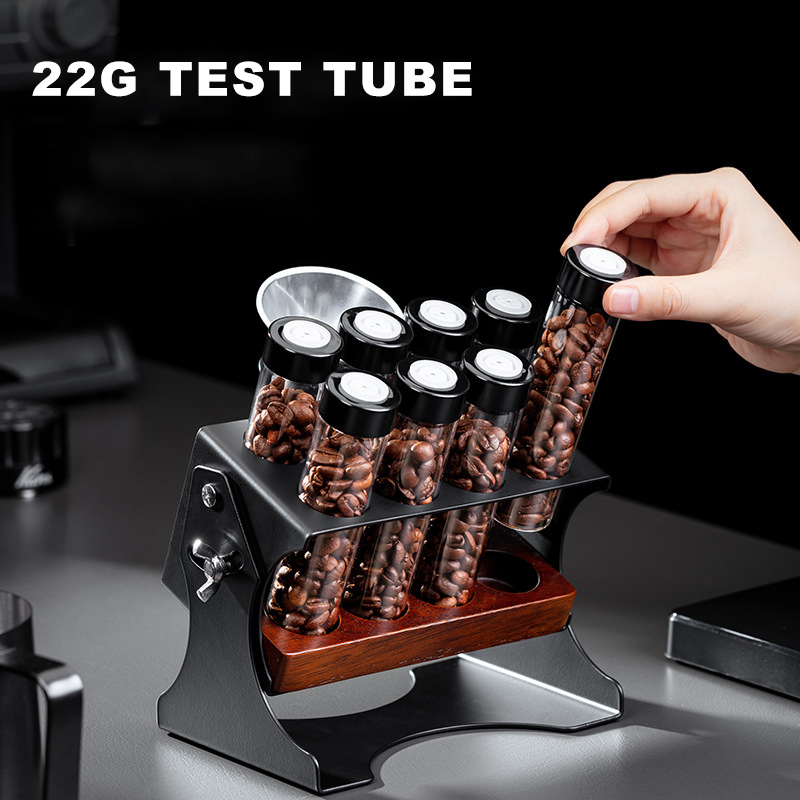 Coffee Tea And Sugar Set - 22G コーヒー豆保存容器ディスプレイラックティーチューブボトルガラスエスプレッソコーヒーアクセサリーツールバリスタコーヒーウェアセット