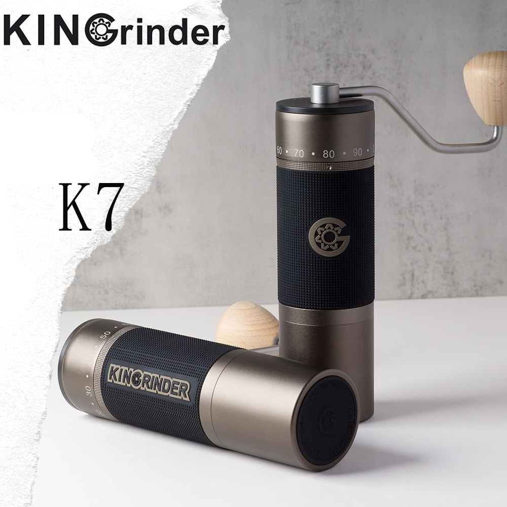 Burr Hand Grinder - キンググラインダー K7 手動コーヒーグラインダー ポータブルコーヒーミル 48mm 7コア特殊刃