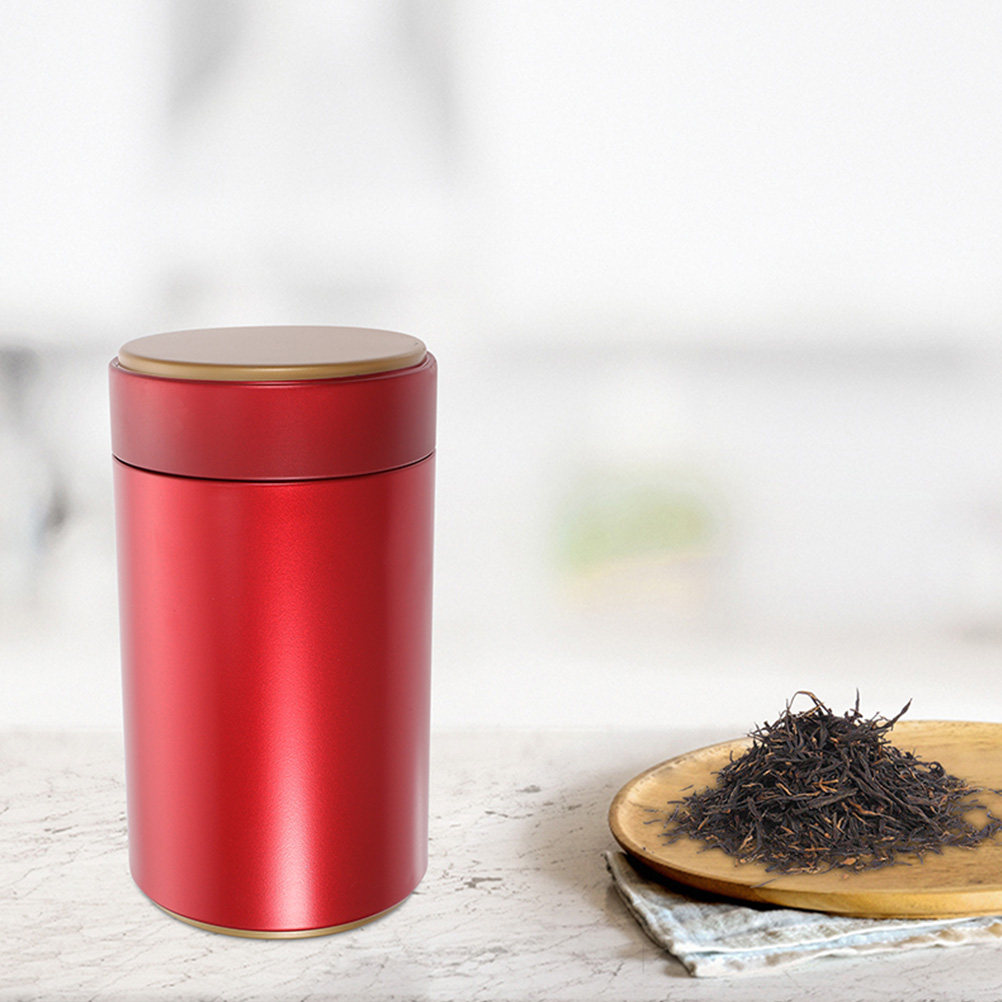 Coffee Tea Sugar - 6個入り、ブリキ製の茶筒。密閉式で、乾燥食品の保存に最適。茶葉、コーヒー、キャンディー、砂糖、チョコレートなどを保管できます。オフィス、家庭、リビングルームに。