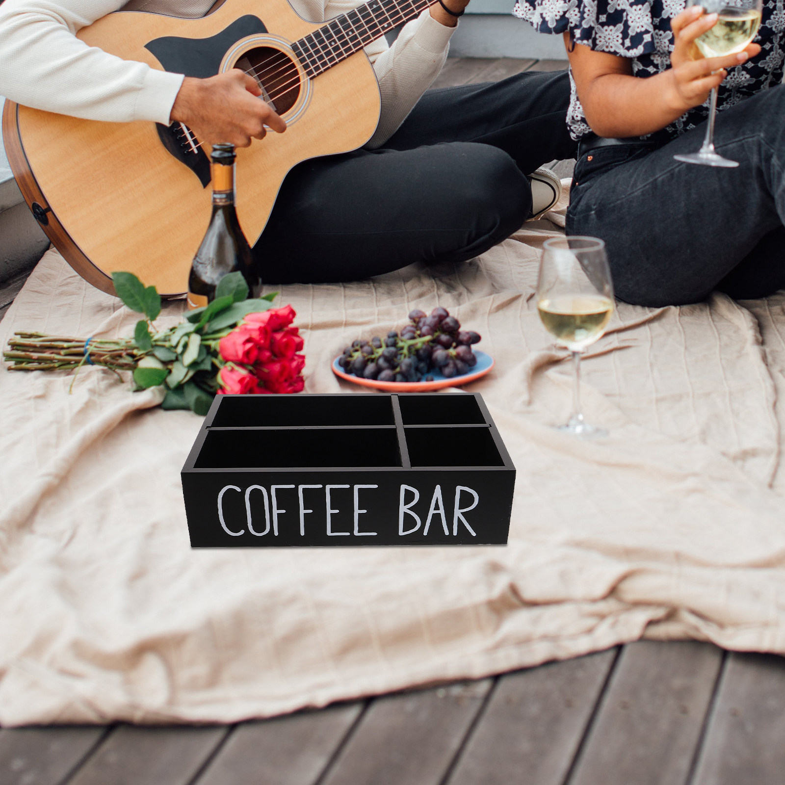 コーヒースタンド用収納オーガナイザー2個セット。木製のシュガ - Coffee Tea Sugar のレビューと価格