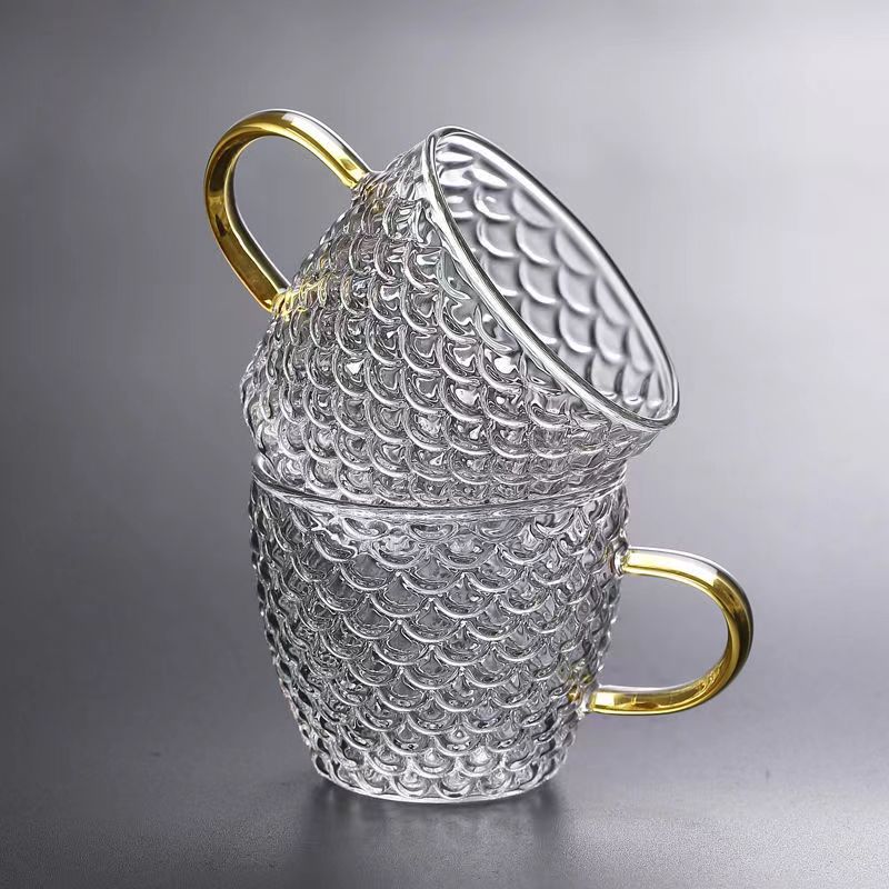 ガラスカップ,お茶,コーヒー,お茶,水用の小さなカップ型カッ - Coffee Tea And Sugar Set のレビューと価格
