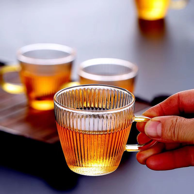 ガラスカップ,お茶,コーヒー,お茶,水用の小さなカップ型カッ - Coffee Tea And Sugar Set のレビューと価格