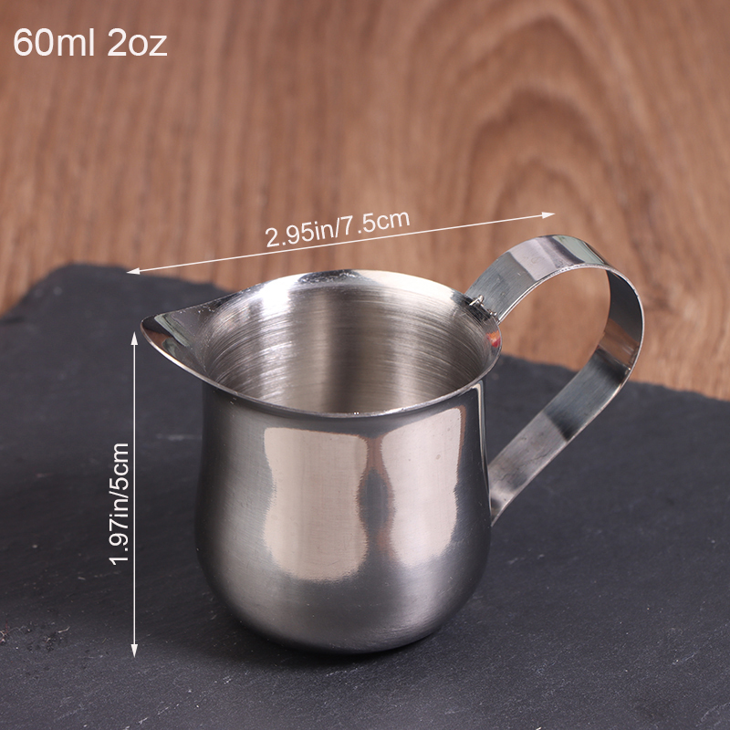 キッチンステンレス鋼クリームピッチャー60-240ML計量カ - Barista Milk Jug のレビューと価格