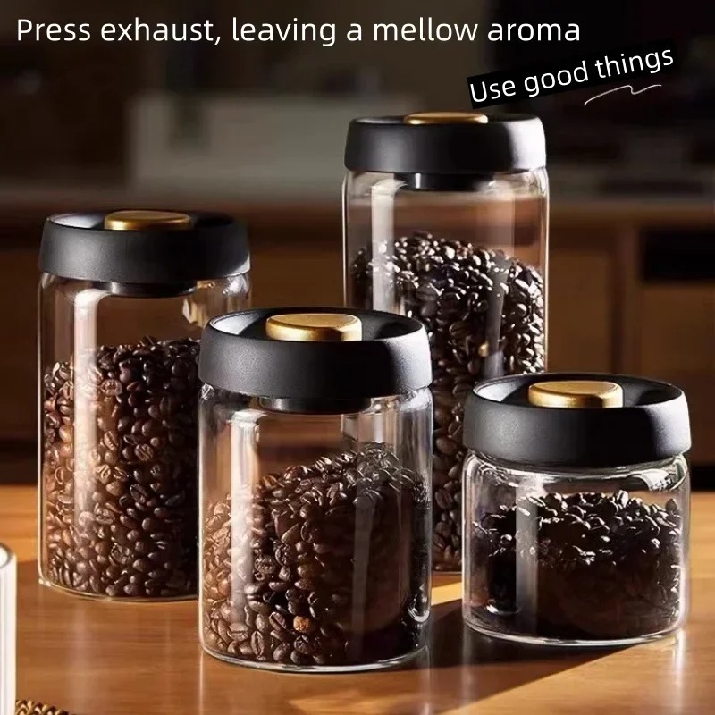 手動真空密閉コーヒージャー 高ホウケイ酸ガラス 防湿茶保存容 - Xbloom Coffee Tea のレビューと価格
