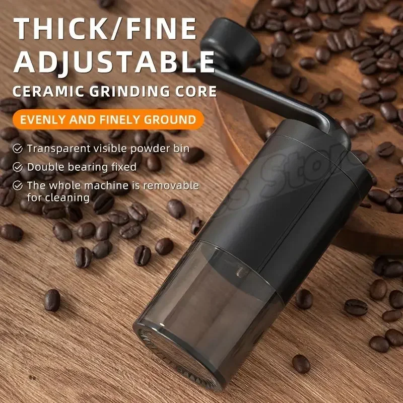 ベアリング調整可能なコーヒービー手動コーヒーグラインダーセラ - Burr Hand Grinder のレビューと価格