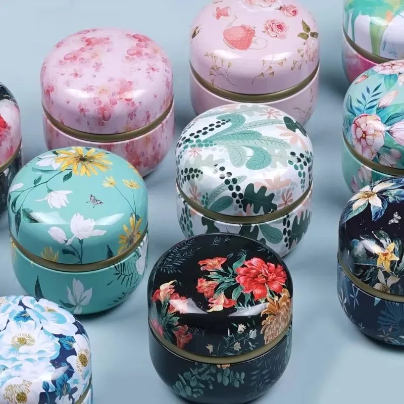茶葉保存用缶、気密性のある丸型容器（茶葉、コーヒー、砂糖、花 - Coffee Tea Sugar のレビューと価格