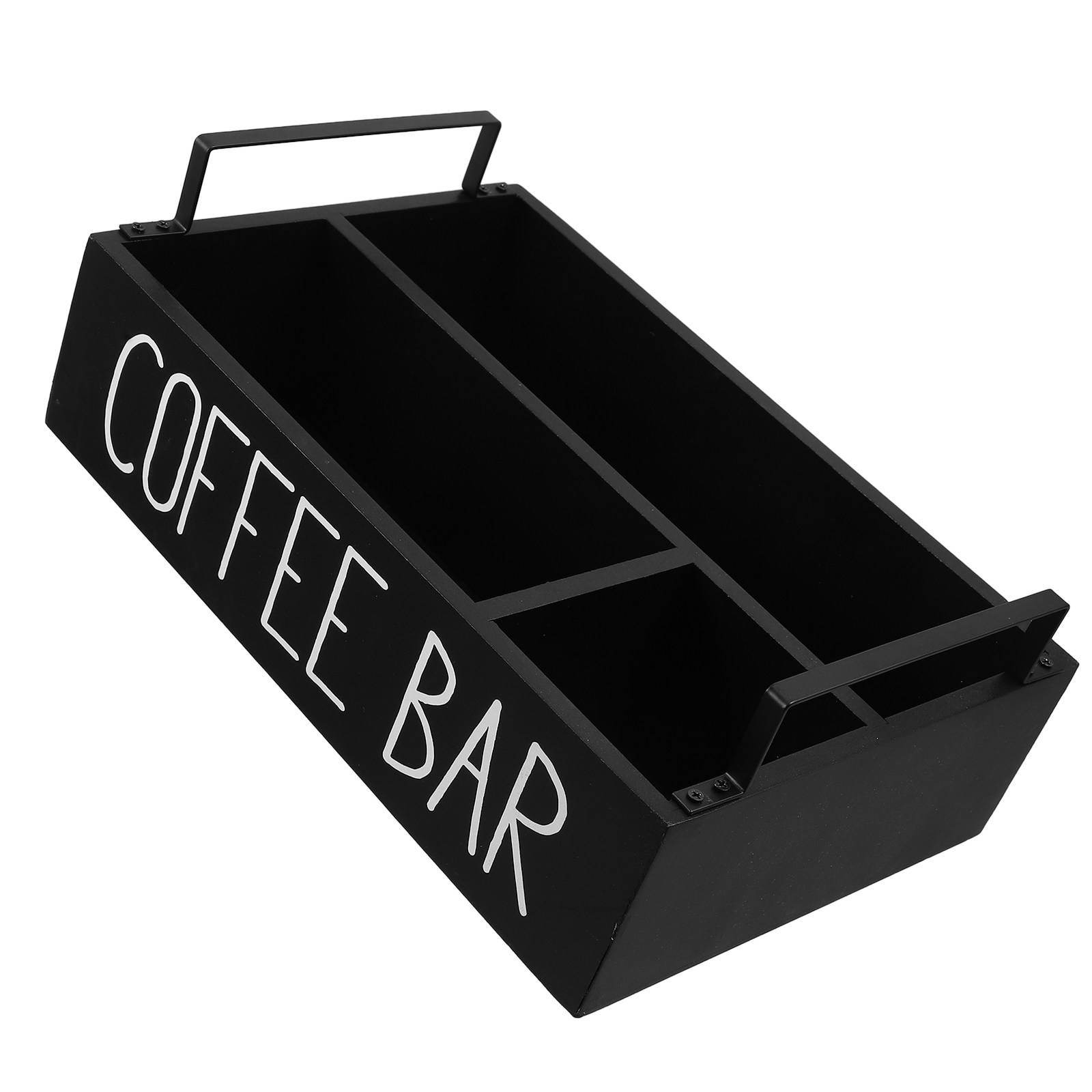 木製ティーバッグ収納ケース。仕切り付きで、コーヒー、紅茶、砂 - Coffee Tea Sugar のレビューと価格