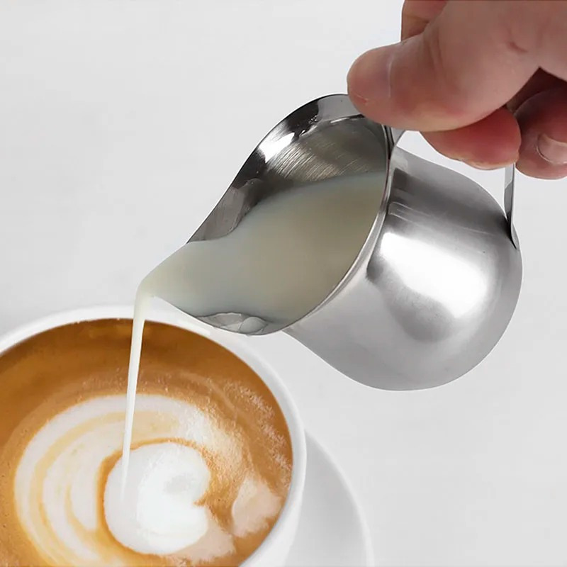 コーヒーミルク泡立てピッチャー、ステンレス鋼エスプレッソ、ク - Barista Milk Jug のレビューと価格