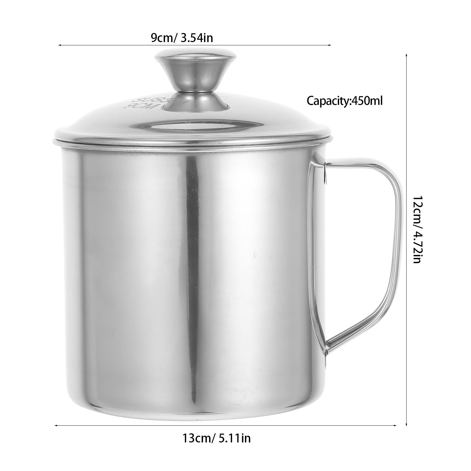 蓋付きのステンレス製カップ。繰り返し使用可能。コーヒー、お茶 - Coffee Tea & Jane のレビューと価格