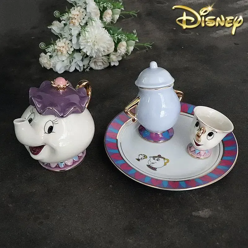 ホットティーポット漫画美女と野獣コーヒーポットマグカップミセ - Coffee Tea And Sugar Set のレビューと価格