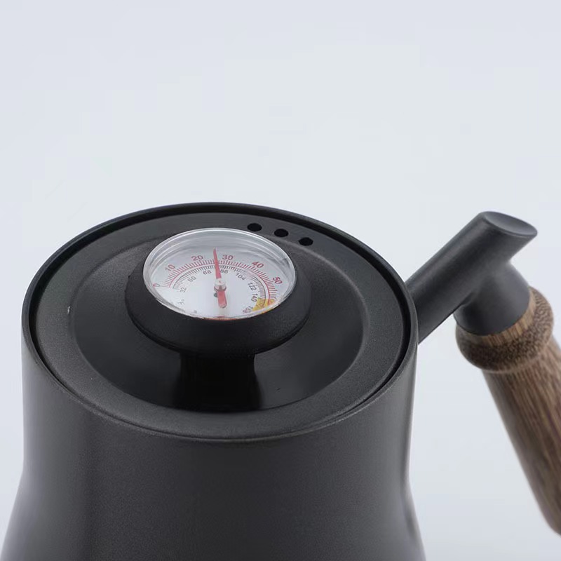 650ml ステンレス製 グースネックケトル 木製ハンドル付 - Coffee Tea & Jane のレビューと価格